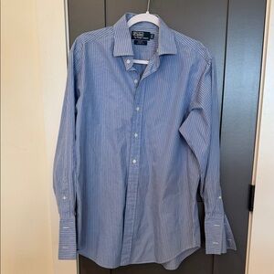 Polo Ralph Lauren Blue Striped Button Down Shirt